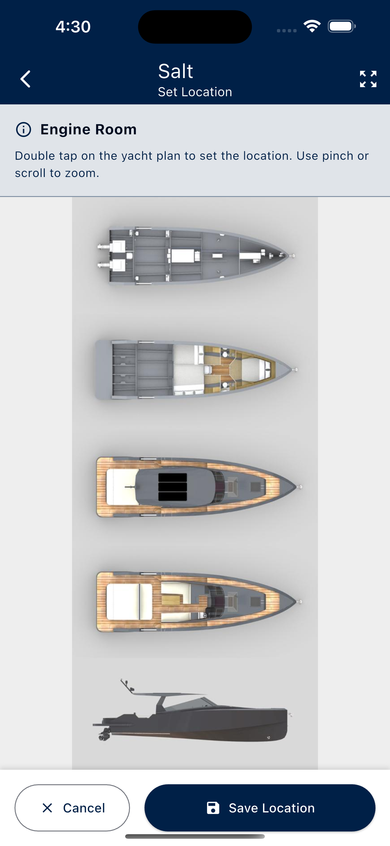 Bosun app screenshot — Specifications