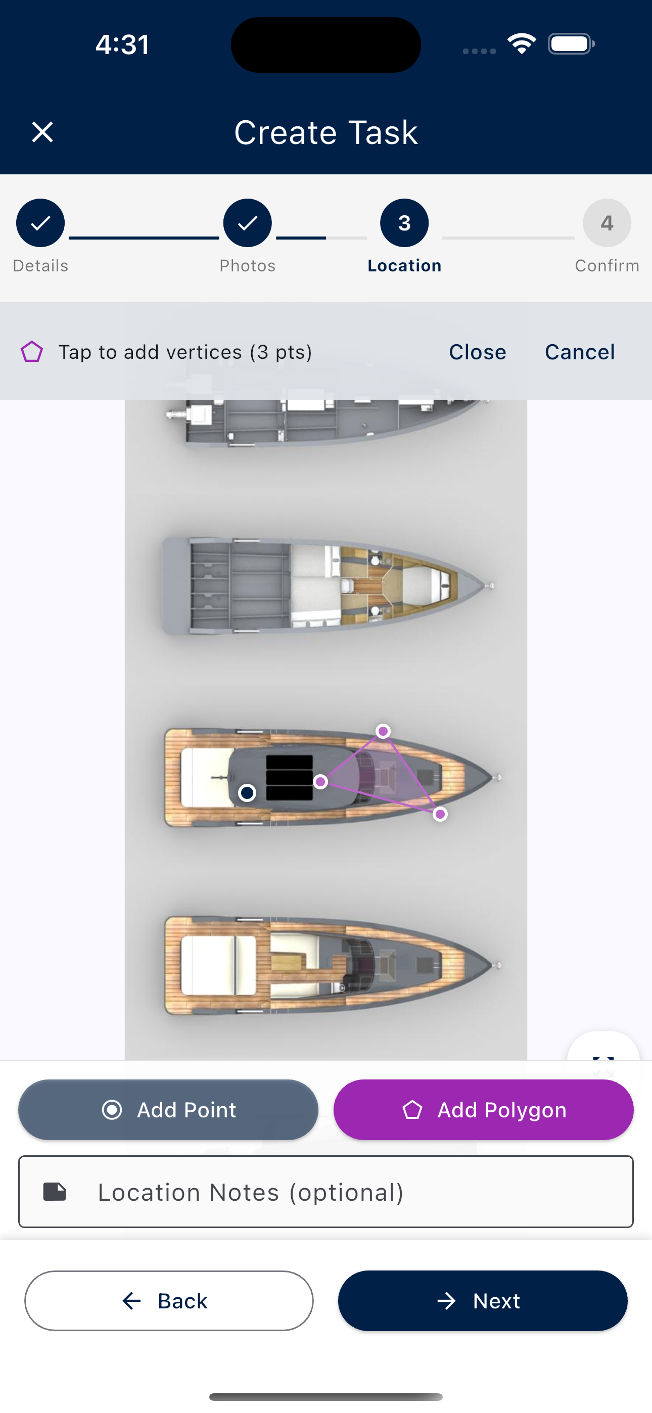 Bosun app screenshot — Inventory